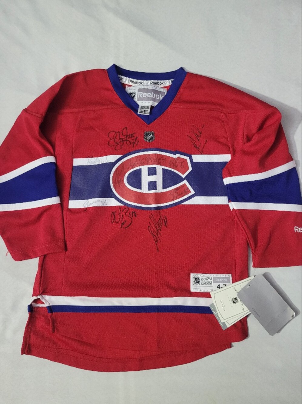 Autographed Montreal Canadiens Kids Jersey